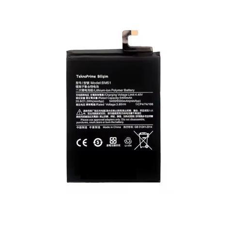 Xiaomi Mi Max 3 ile Uyumlu İthal Pil Batarya BM51
