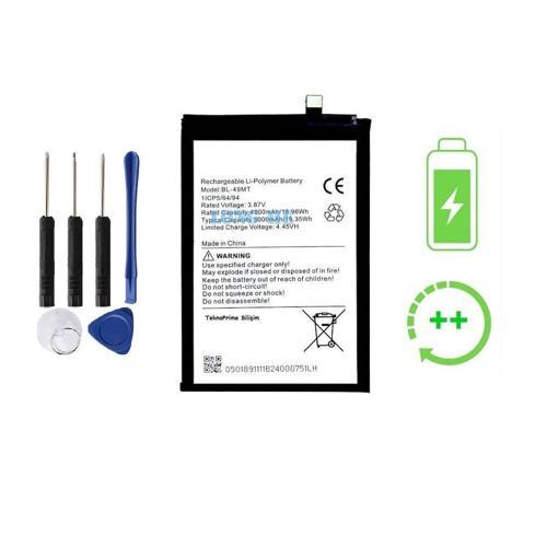  Tecno Spark 10 ile Uyumlu  Güclendirilmis İthal Pil Batarya BL-49ST