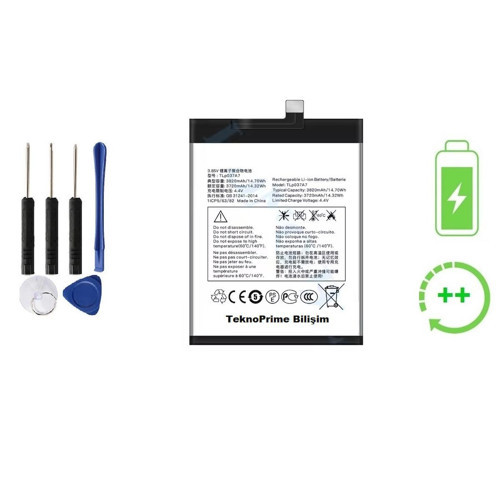 Tcl Plex İle Uyumlu Güçlendirilmiş İthal Pil Batarya T780H TLp037A7