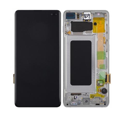 Samsung Galaxy S10 Plus ile Uyumlu Oled Ekran Dokunmatik G975F Siyah