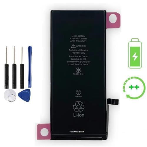 İphone XR İle Uyumlu Güclendirilmis İthal Pil Batarya