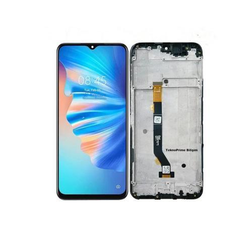 Tecno Spark 8T ile Uyumlu Lcd Ekran Dokunmatik Çıtalı KG6P