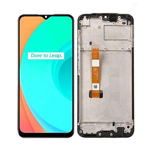 Oppo Realme C11 ile Uyumlu Lcd Ekran Dokunmatik Çıtalı Rmx2185