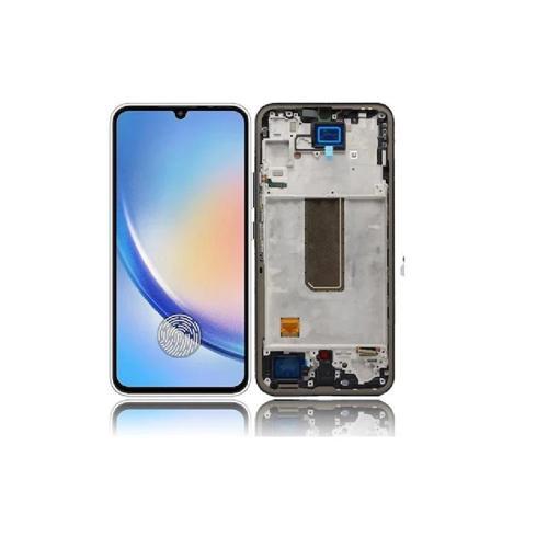 Samsung Galaxy A34 5G A346 İle Uyumlu Oled Ekran Dokunmatik Çıtalı Tam Ekran