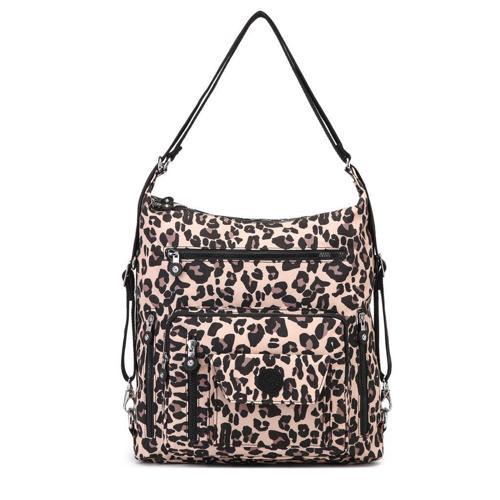 Hem Sırt Hem de Omuz Kadın Çantası Smart Bags 1205 Leopard