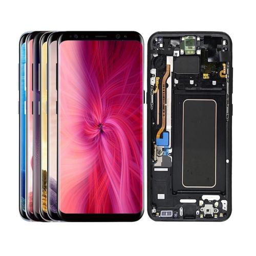 Samsung Galaxy S8 Plus G955F ile Uyumlu Oled Ekran Dokunmatik Siyah