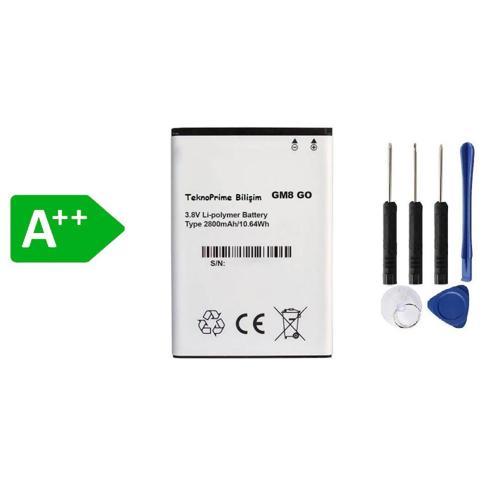 General Mobile GM8 Go ile Uyumlu İthal Pil Batarya