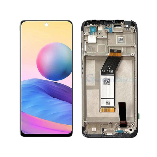 Xiaomi Redmi 10 ile Uyumlu Lcd Ekran Dokunmatik Çıtalı 21061119AG