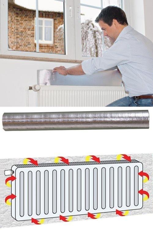 Kalorifer Peteği Arkası Isı Yalıtım Levhası 50X100 Cm, 4 Adet