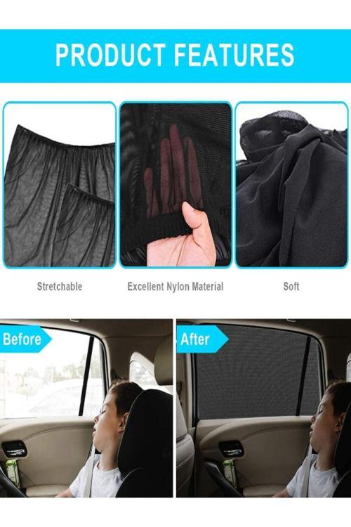 Araba Araç Oto Yan Uyumlu Cam Güneşlik Örtü Perde Kılıf Güneşliği Araba Anne Bebek Emzirme Perdesi