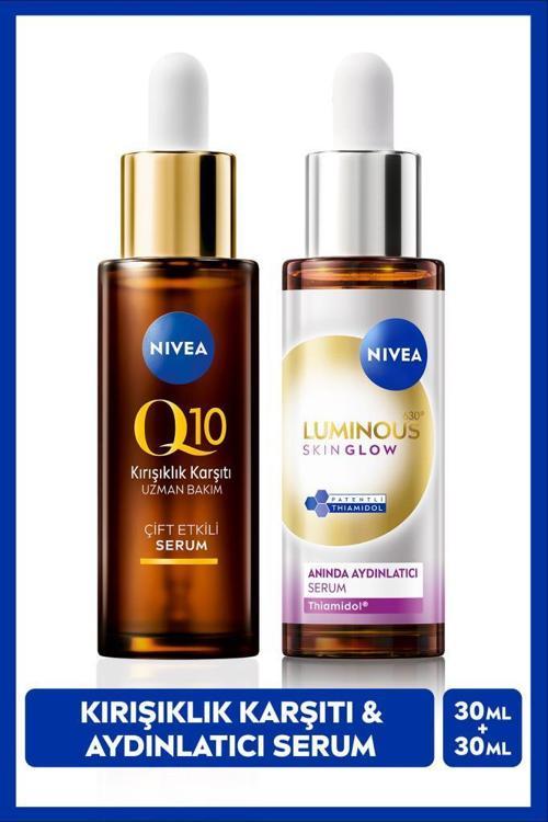 Luminous630 Skin Glow Anında Aydınlatıcı Cilt Bakım Serumu 30ml ve Q10 Kırışıklık Karşıtı Serum 30ml
