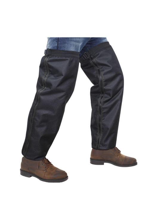 Pantolon Üstü Su Rüzgar Geçirmez Yalıtımlı Fermuarlı Kurye Çamurluğu