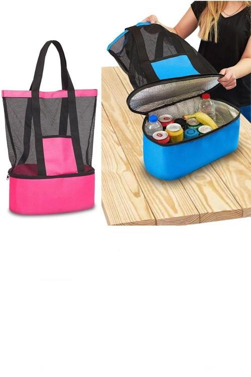 Soğuk Tutucu Thermo Plaj Piknik Kamp Çantası 21 Lt Termal Seyahat Çantası Soğuk Organizer