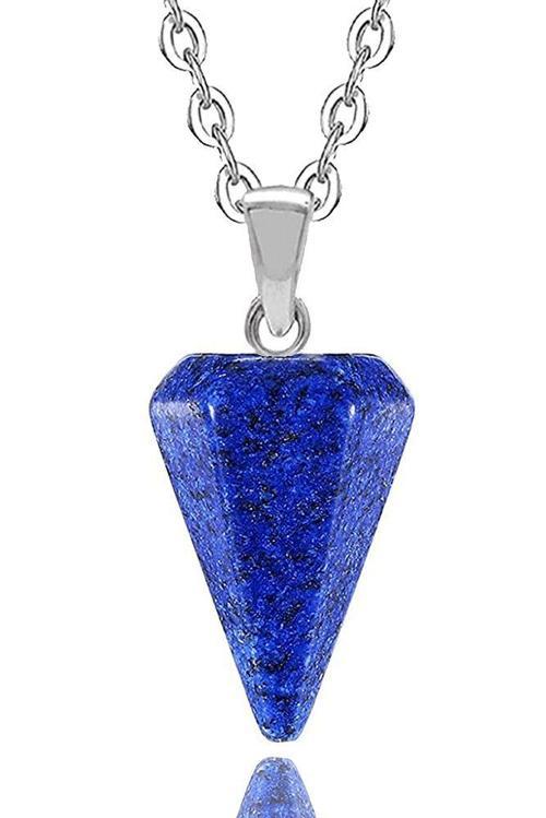 Sertifikalı Doğal Lapis Lazuli Taşı Doğal Taş Pandül Kolye