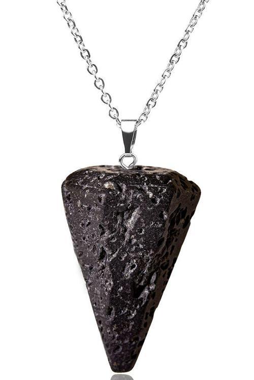 Sertifikalı Pandül Model Lav Taşı Kolye