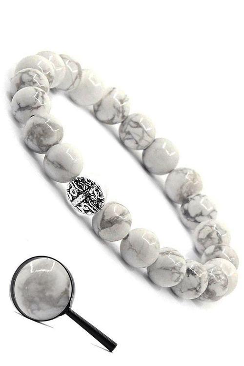 Sertifikalı Aaa+ Gerçek Havlit Taşı Bileklik (gümüş Aparatlı)
