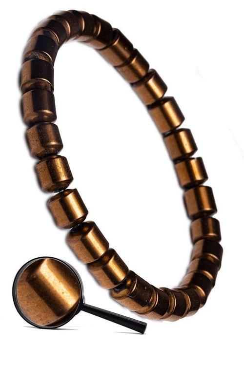 Sertifikalı Rose Fıçı Kesim Aaa Hematit Taşı Bileklik - Kararmaz