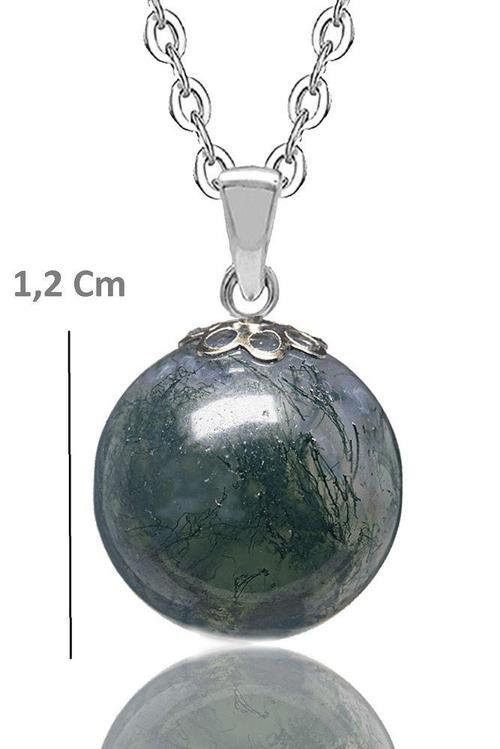 Sertifikalı Doğal Hint Akik Taşı Kolye