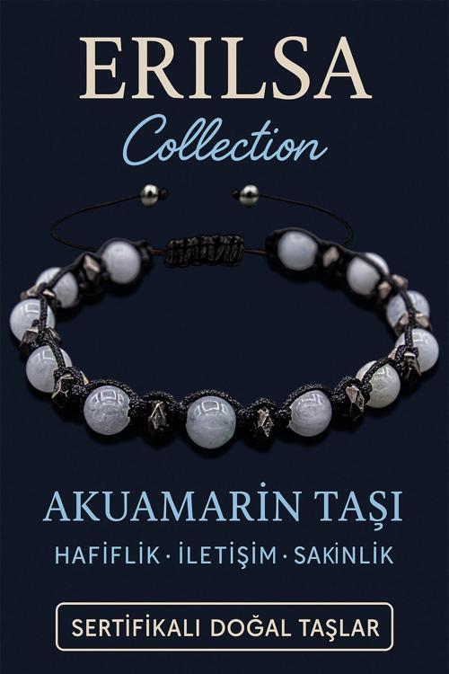 Sertifikalı 6 mm Terahertz & Akuamarin Taşı Bileklik – Huzur, İfade Gücü ve Koruma