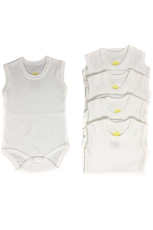 Kolsuz Bebek Badi 5 Adet - %100 Pamuklu 36/1 Penye Interlok Kumaş