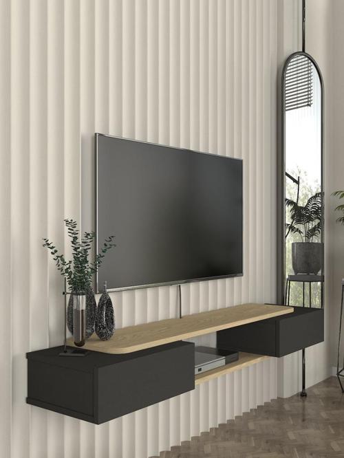 Glint Tv Sehpası Antrasit - Rota 150 cm