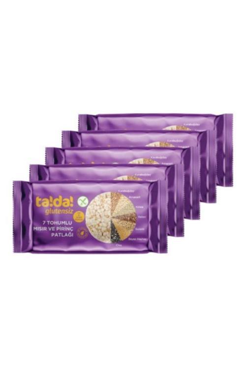 7 Tohumlu Glutensiz Gluten Free Mısır Ve Pirinç Patlağı 60 Gr (5 Adet)