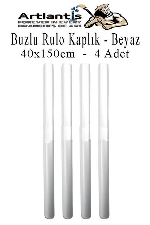 Buzlu Rulo Şeffaf Kaplık 4 Adet 40x150 cm Defter Kitap Kaplığı Okul Öğrenci Rulo Kaplık