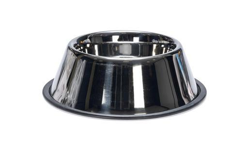 Uzun Kulaklı Köpek Mama Su Kabı, Paslanmaz Çelik, Kaymaz, 17,5cm, 900ml
