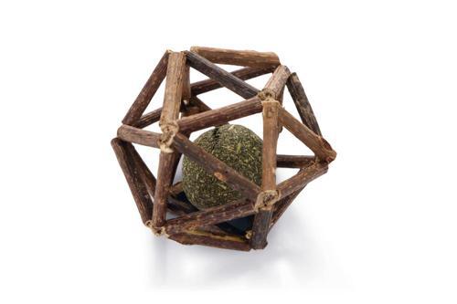 Kedi Oyuncağı, Matatabi Topu İçerisinde Kediotu Topu, 7x7x7cm