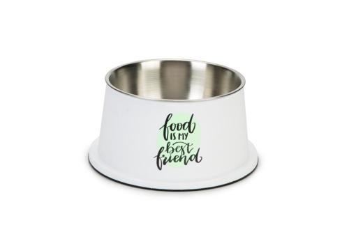 Uzun Kulaklı Köpek Mama Su Kabı, Paslanmaz Çelik, Kaymaz, 19cm, 800ml