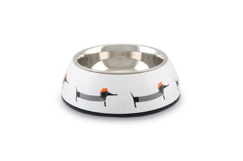 Köpek Mama Su Kabı, Paslanmaz Çelik, Beyaz, 14cm, 160ml