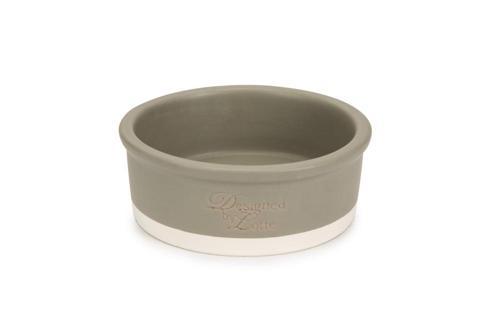 DBL Köpek Mama Su Kabı, Seramik, Mat Gri, 16cm, 350ml
