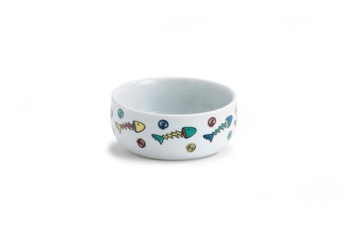 Kedi Mama Su Kabı, Porselen, Beyaz, 11cm, 325ml