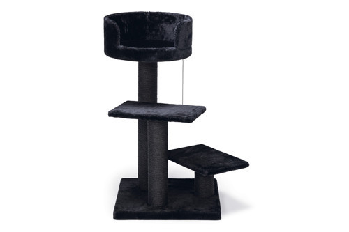 Kedi Tırmalama, Siyah, 50x50x92cm