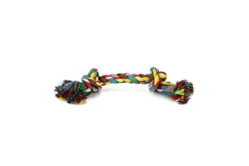 Köpek Oyuncağı, Çift Düğümlü Diş İpi, Pamuk İplerden, 28x7x7cm, 125gr