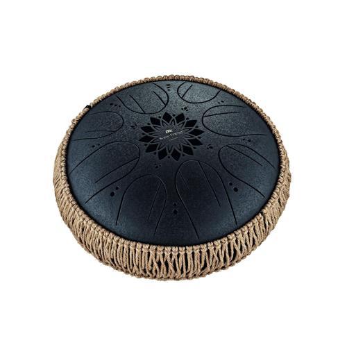 Sonic Energy 10" Medium Octave Steel Tongue Drum (B Minor, 8 Notes, 432 Hz, Black)
