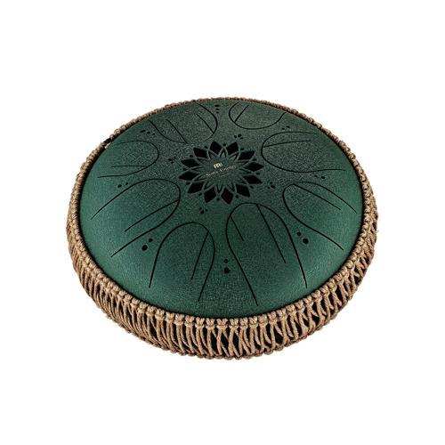 Sonic Energy 10" Medium Octave Steel Tongue Drum (F# Minor, 8 Notes, 432 Hz, Dark Green)