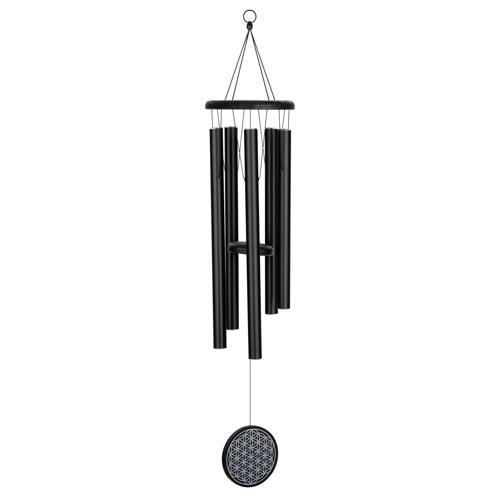 Sonic Energy Flower of Life Meditation Chime (36"/90 cm - 432 Hz - Siyah)
