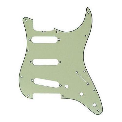 Pickguard Stratocaster S/S/S 11-Hole Mount Mint Green MG/B/MG 3-Ply Pickguard
