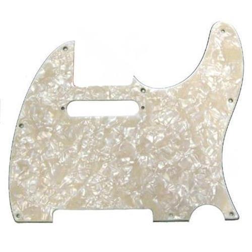 Telecaster 8-Hole Mount Aged White Pearl 4-Ply Pickguard