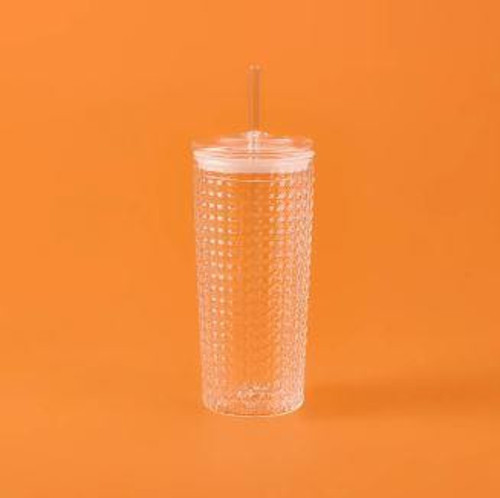 -1335 500ml Pipetli Cam Meşrubat Bardak