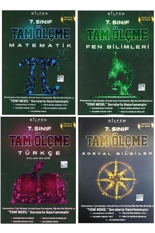 Bilfen Yayıncılık Bilfen 7.Sınıf Tam Ölçme 4'Lü Set