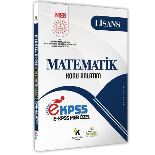 2026 EKPSS Lisans MATEMATİK MEB Özel Konu Anlatımı Kitabı (A4 Boyutlu Renkli Baskı)