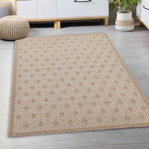 Avanos Modern Sisal Jüt Toz Vermez Balkon Bahçe Mutfak Dokuma Halı Kilim