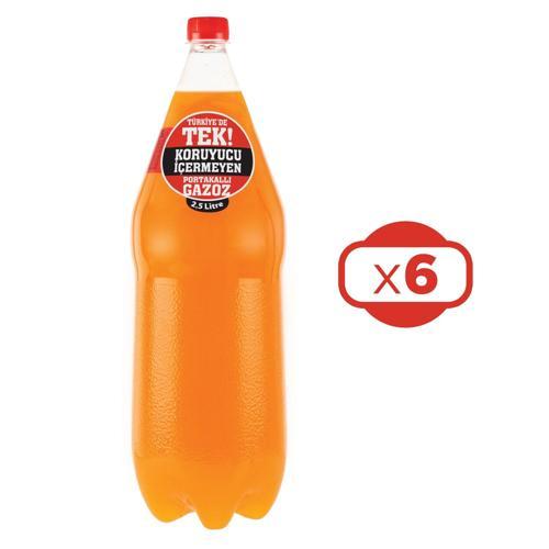Efsane Portakal Aromalı Gazoz 2,5 Lt x 6 Adet