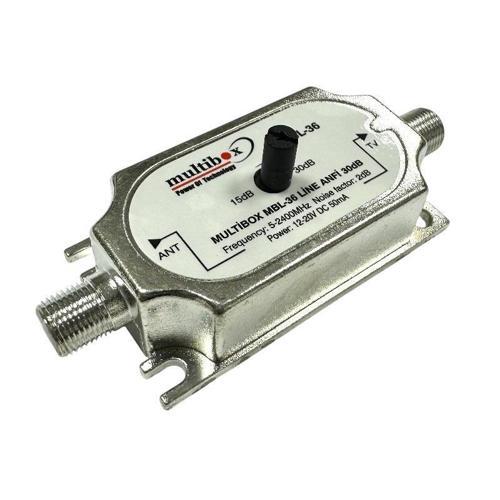 MBL-36 15-30dB Ayarlı Uydu Sinyal Yükseltici Line Amplifier 5-2400Mhz
