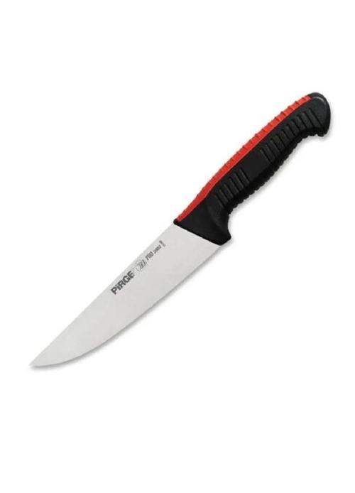 Pro 2002 Süper Tutuş Kasap Bıçağı No:0 12.5 cm Çift Renkli Kanallı Kırmızı-Siyah 31380