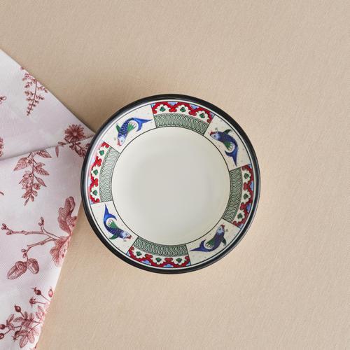 x Ömür Akkor İznik Balık Kase 16 cm