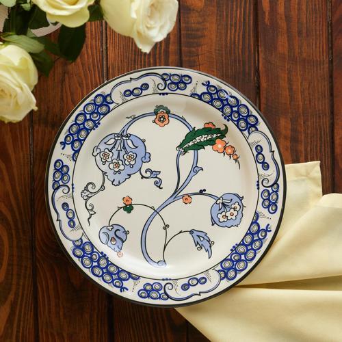 x Ömür Akkor İznik Hatai Servis Tabağı 26 cm