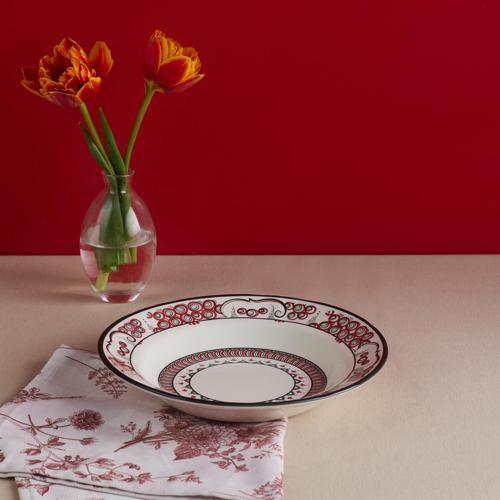 x Ömür Akkor İznik Lal Çukur Tabak 23 cm